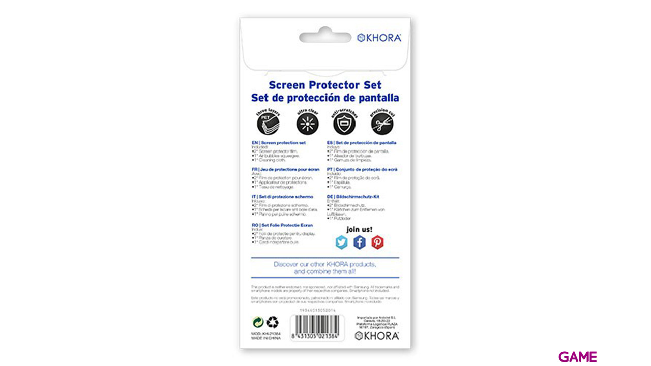 Set de Protección de Pantalla para Galaxy S4 Mini Khora-2