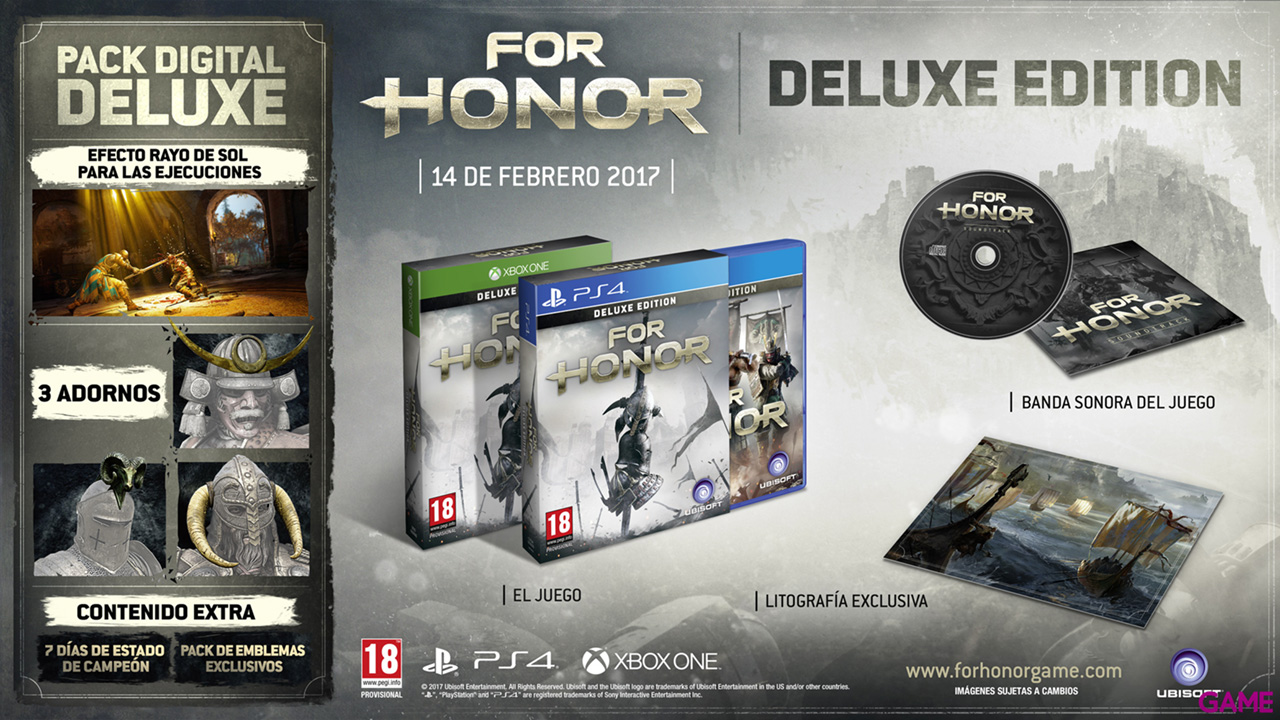For Honor Edition). Playstation 4: GAME.es