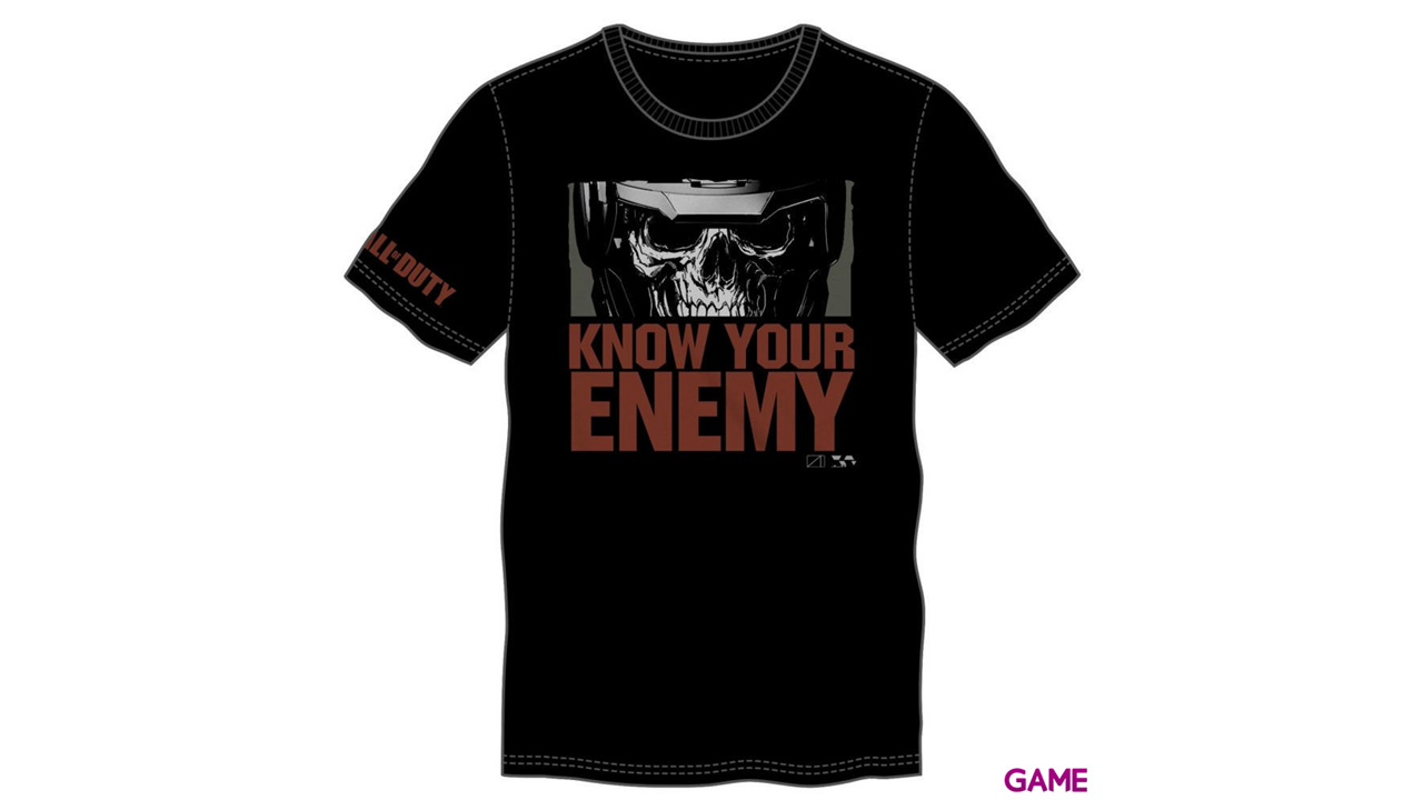 Camiseta COD IW Know your Enemy Negra Talla M-0
