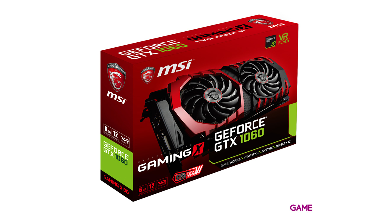 MSI GeForce GTX 1060 Gaming X 6GB GDDR5 - Tarjeta Gráfica Gaming-1