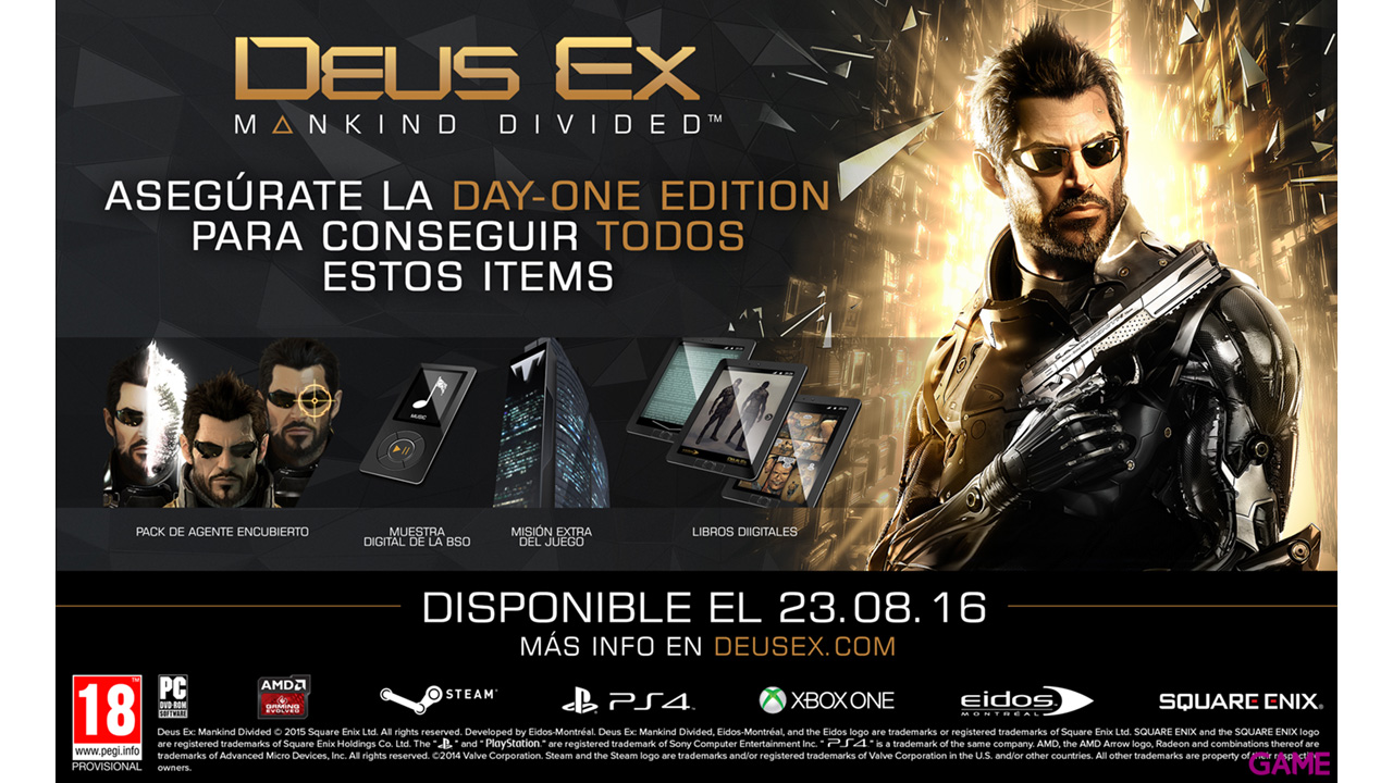 Deus Ex: Mankind Divided Day One Edition-0