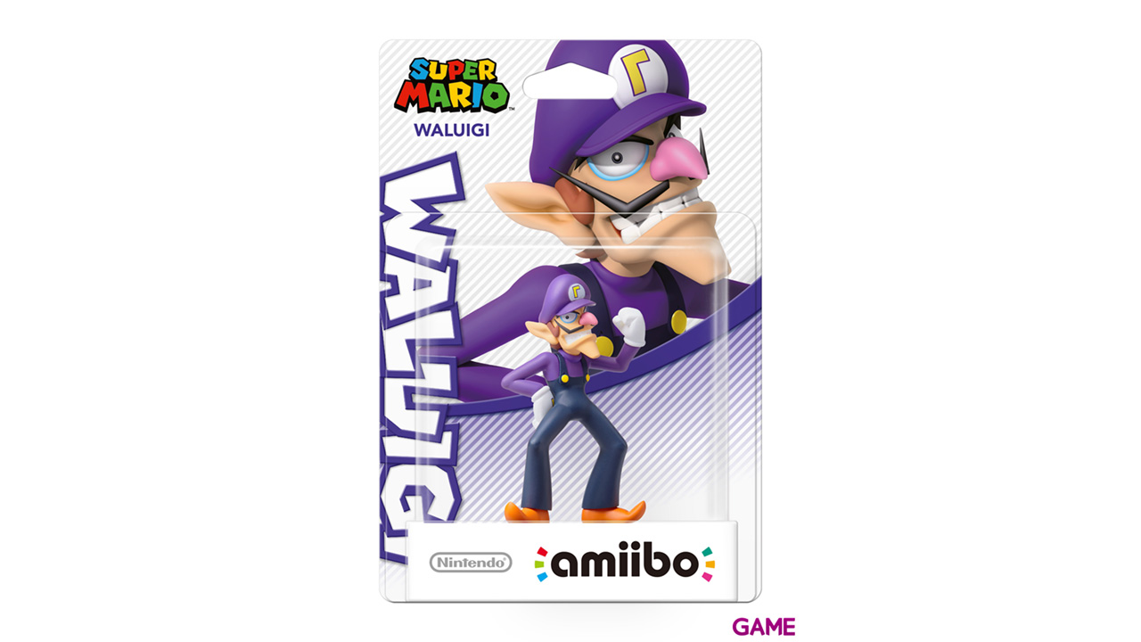 Figura amiibo Waluigi - Colección Mario-1