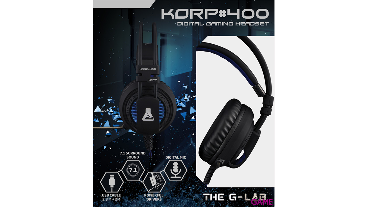 The G-Lab Korp 400 PC-PS4-PS5 - Auriculares Gaming-4