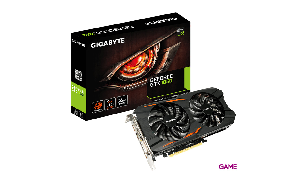 GIGABYTE GeForce GTX 1050 WindForce 2GB GDDR5 - Tarjeta Gráfica Gaming-0