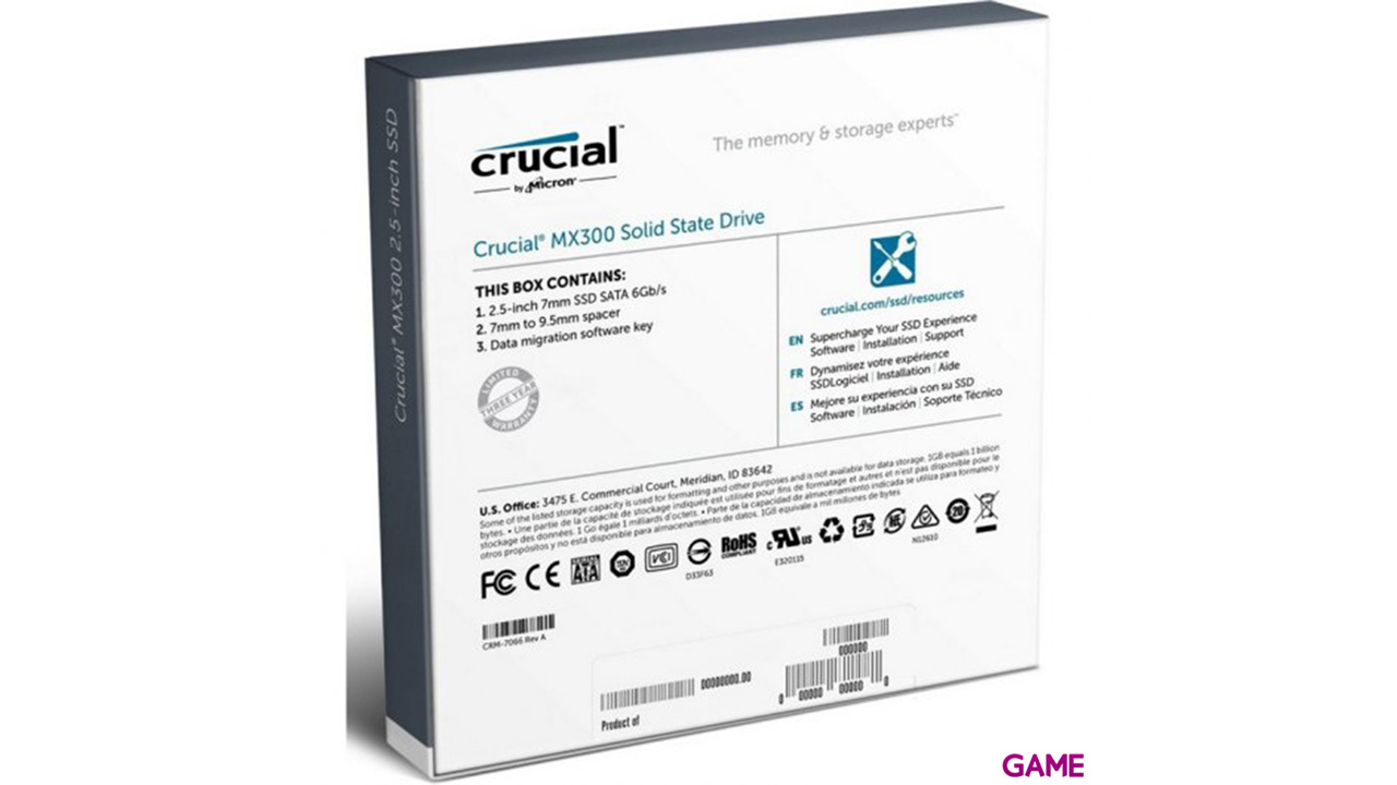 Crucial MX300 275Gb SSD-3