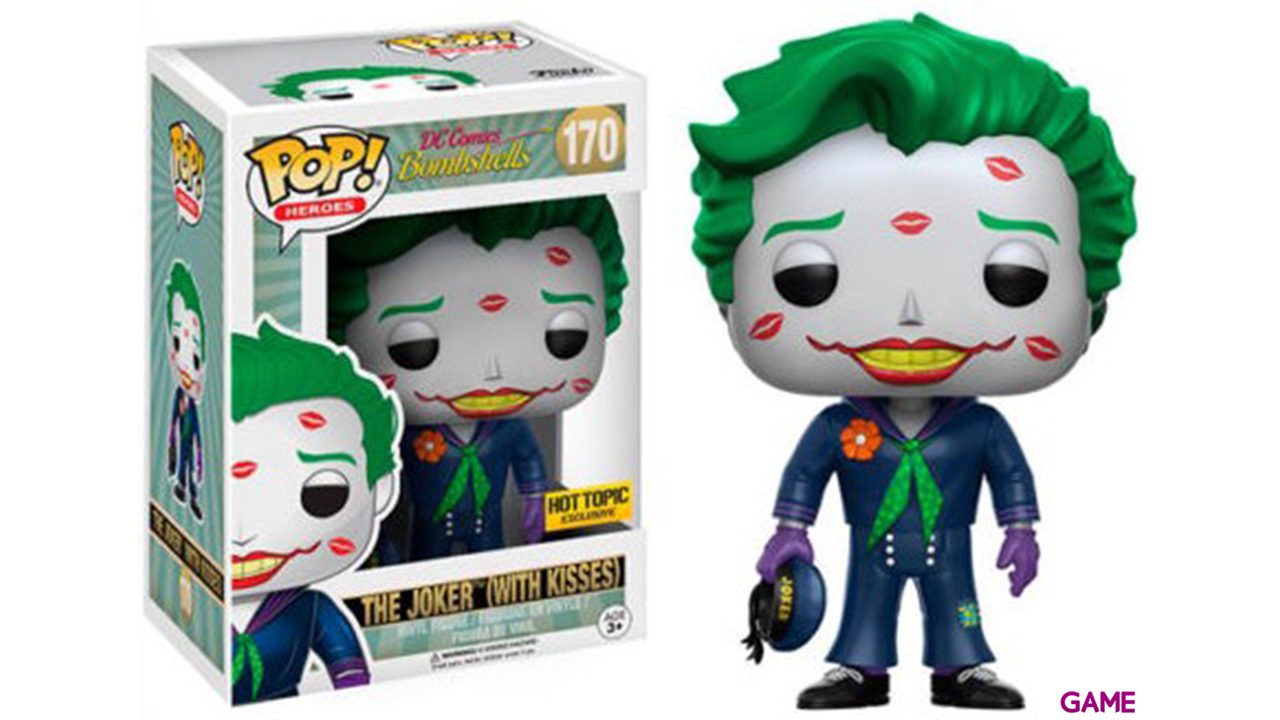 Figura POP DC Bombshells: Joker con Besos-0