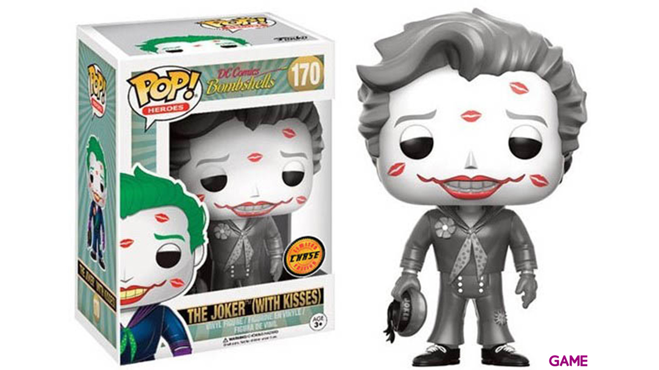 Figura POP DC Bombshells: Joker con Besos-1