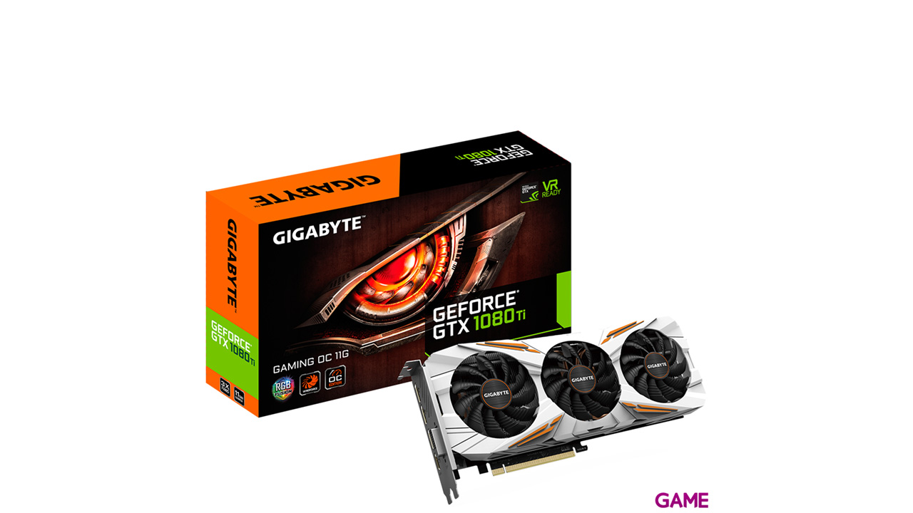 GIGABYTE GeForce GTX 1080 Ti Gaming OC 11GB GDDR5X - Tarjeta Gráfica Gaming-4