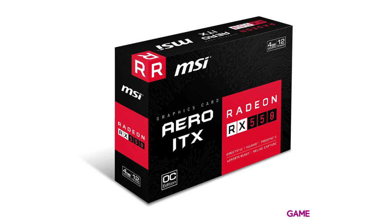 MSI Radeon RX 550 Aero ITX OC 2GB GDDR5 - Tarjeta Gráfica Gaming-7