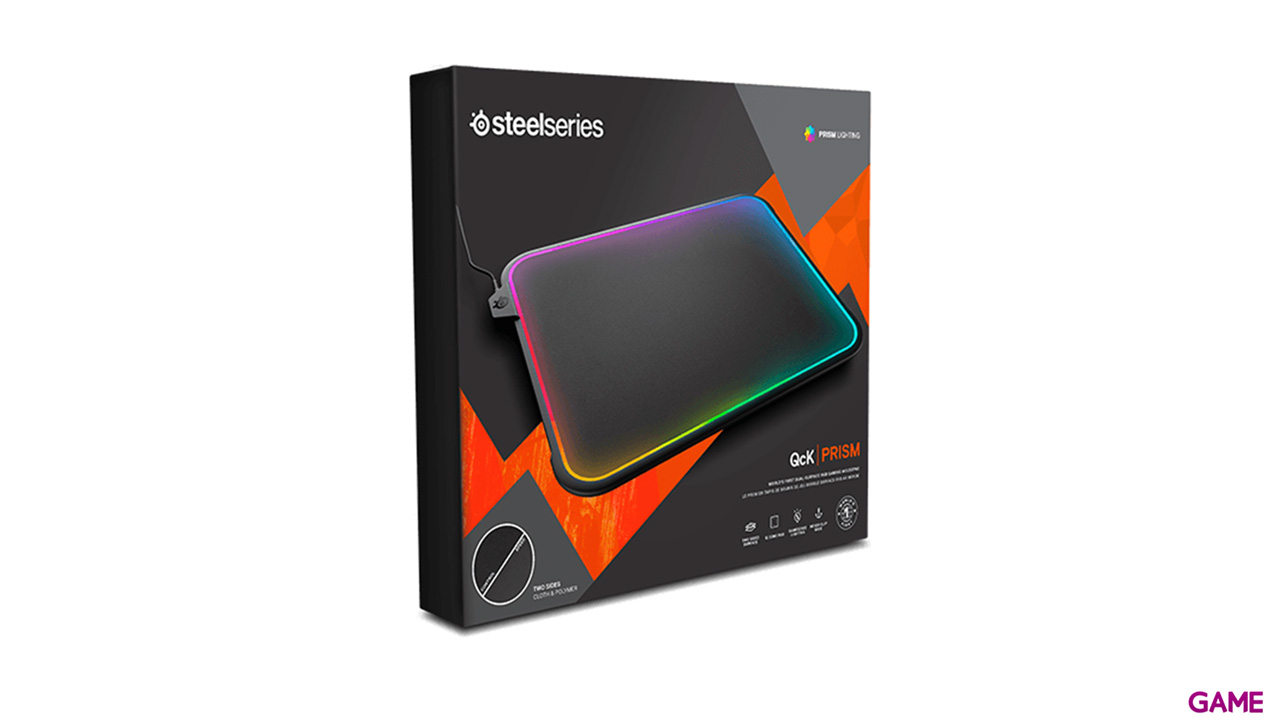 SteelSeries QcK Prism RGB Rígida doble superficie - Alfombrilla Gaming-2