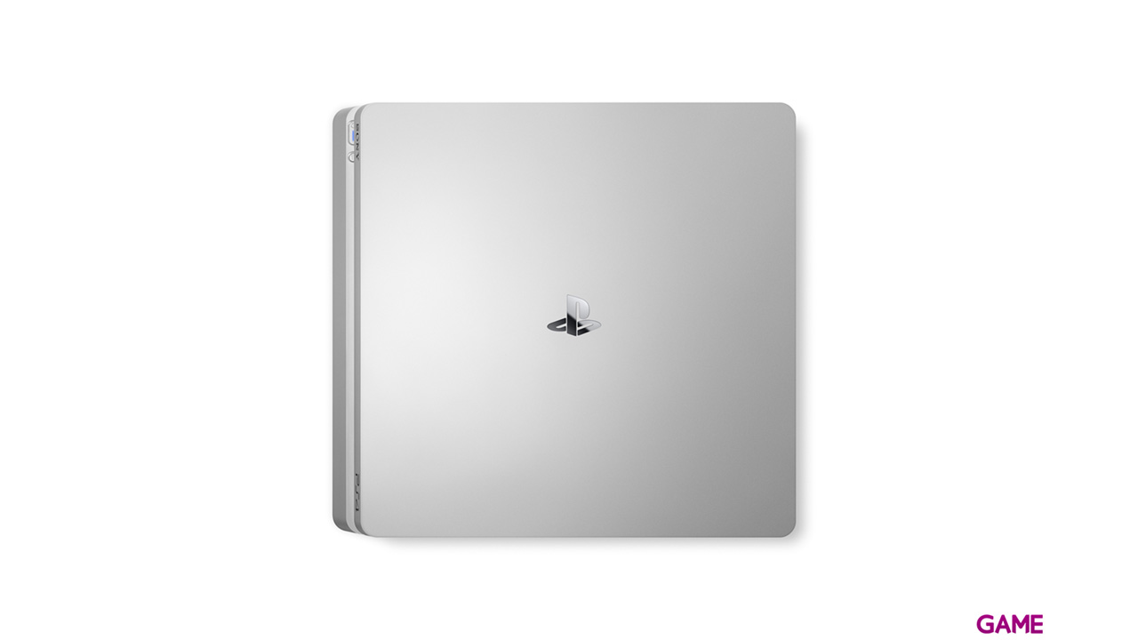 Playstation 4 Slim 500Gb Silver + 2 Dualshock 4 V2-3