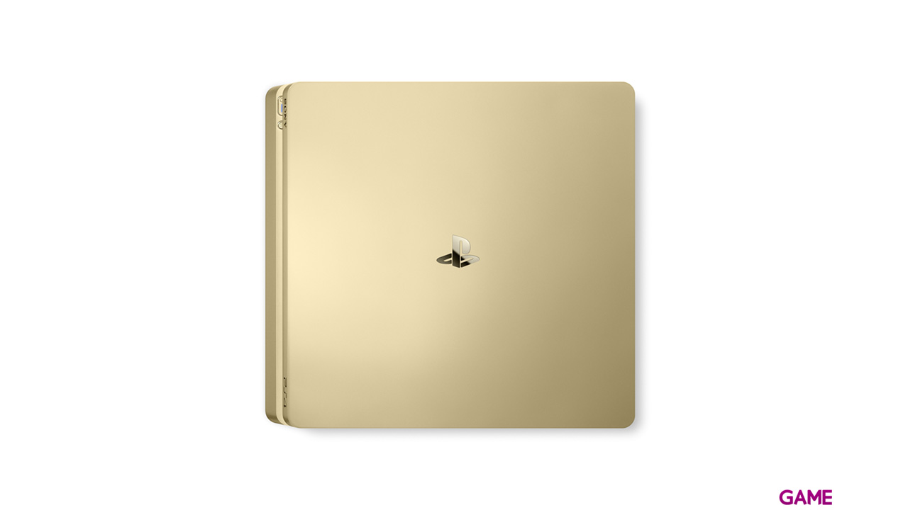 Playstation 4 Slim 500Gb Gold + 2 Dualshock 4 V2-3