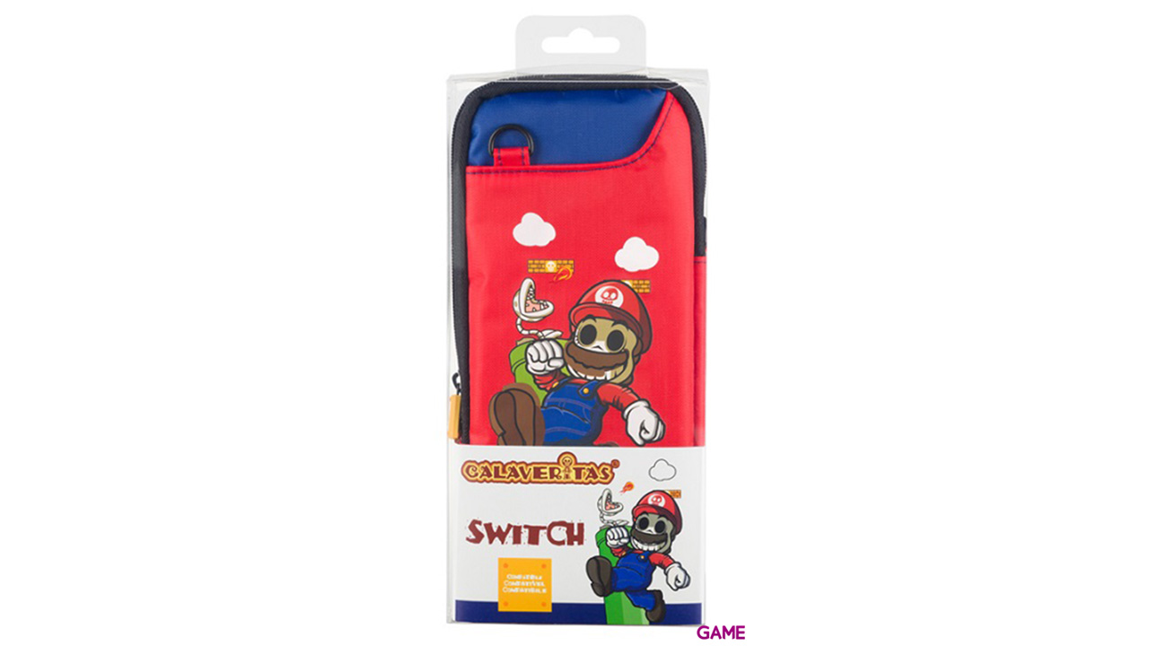 Bolsa de Transporte para Nintendo Switch Calaveritas Mario-1