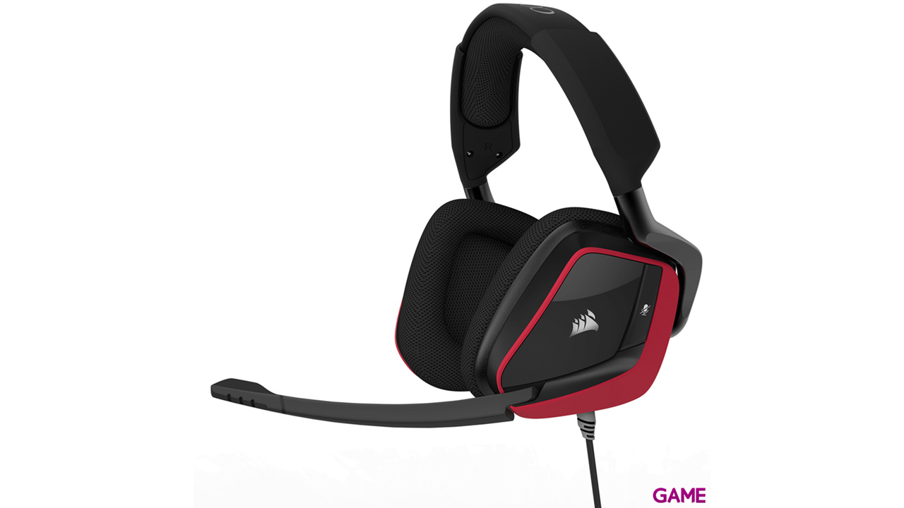 CORSAIR Void Pro Surround Dolby 7.1 Rojo PC-PS4-PS5-XBOX-SWITCH-MOVIL - Auriculares Gaming-2