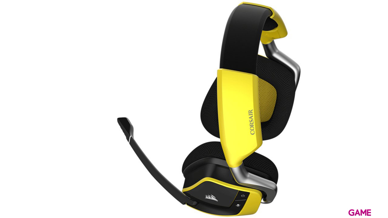 CORSAIR Void Pro RGB Wireless Special Edition Dolby 7.1 Negro-Amarillo PC - Auriculares Gaming Inalámbricos-2