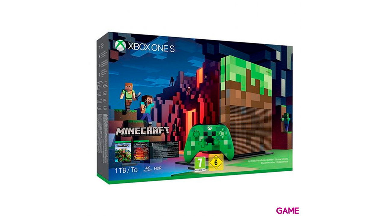 Xbox One S 1TB Edición Minecraft-0