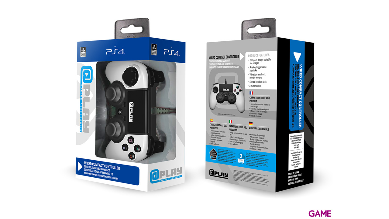 Controller Playstation 4 Blanco At Play -Licencia Oficial Sony--0