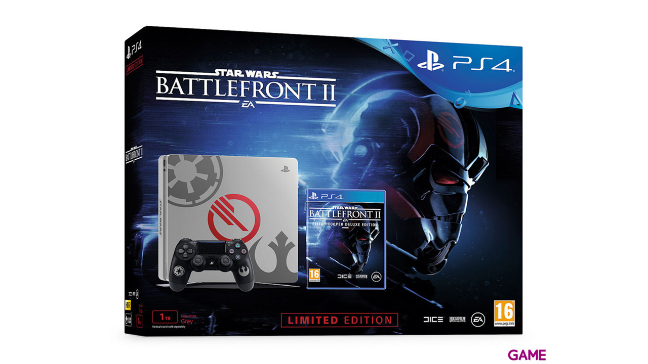 PlayStation 4 Slim 1TB Edición Limitada + Star Wars Battlefront II-0