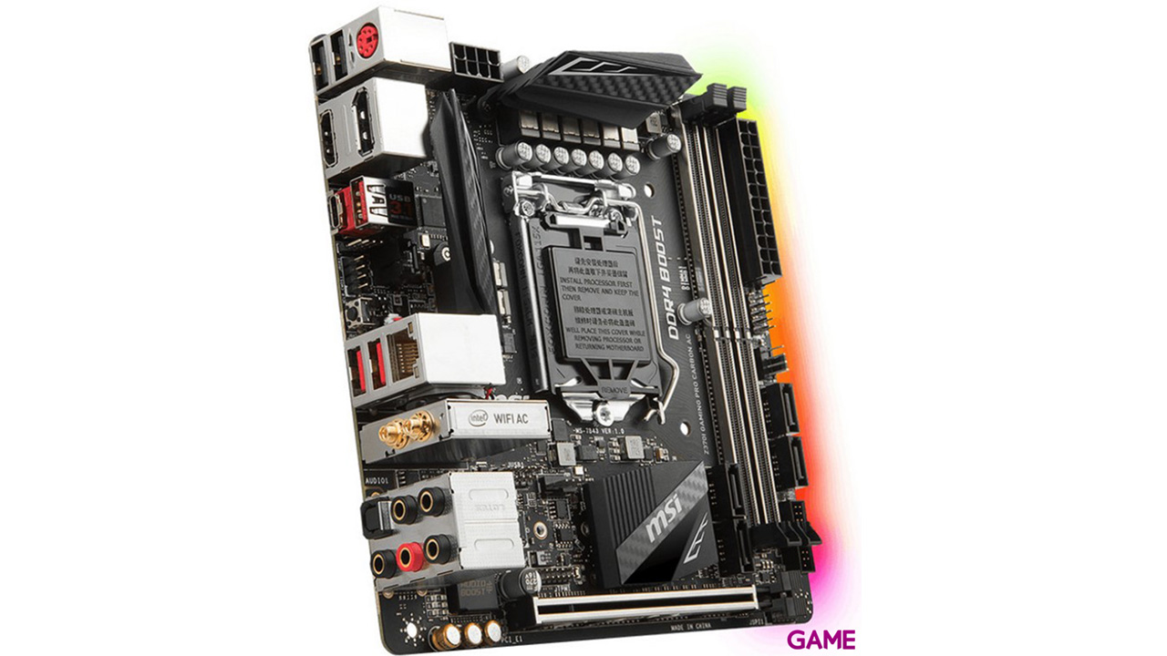 MSI Z370i Gaming Pro Carbon AC Mini ITX LGA1151 - Placa Base-2