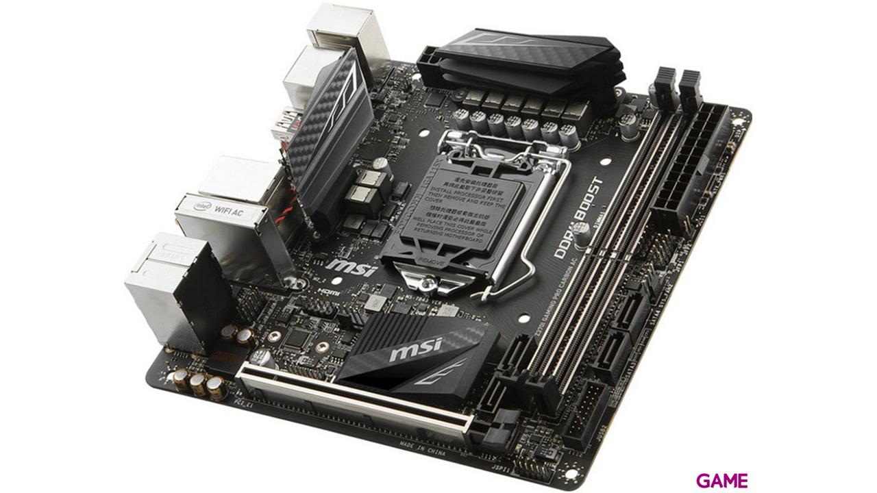 MSI Z370i Gaming Pro Carbon AC Mini ITX LGA1151 - Placa Base-3