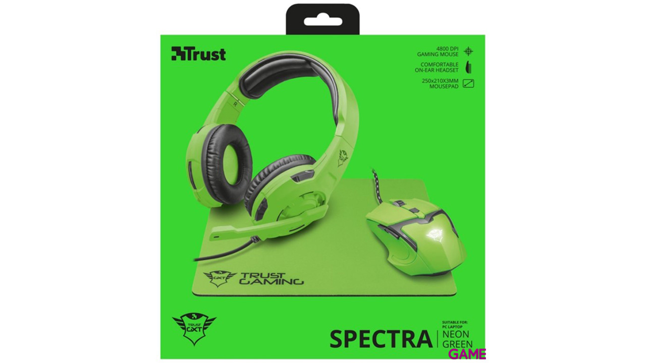Trust GXT 790 Spectra Gaming Bundle Verde - Pack Gaming-3