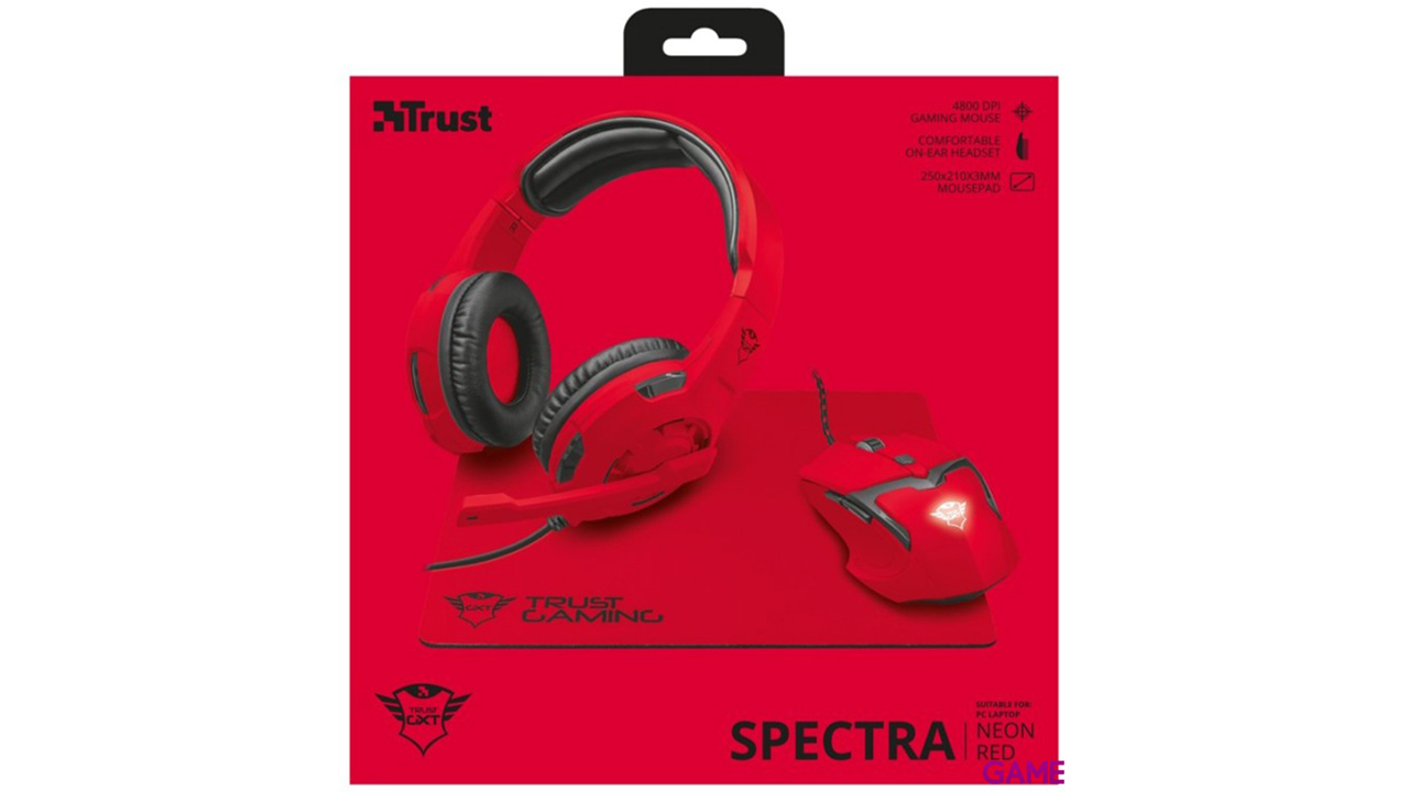 Trust GXT 790 Spectra Gaming Bundle Rojo - Pack Gaming-3