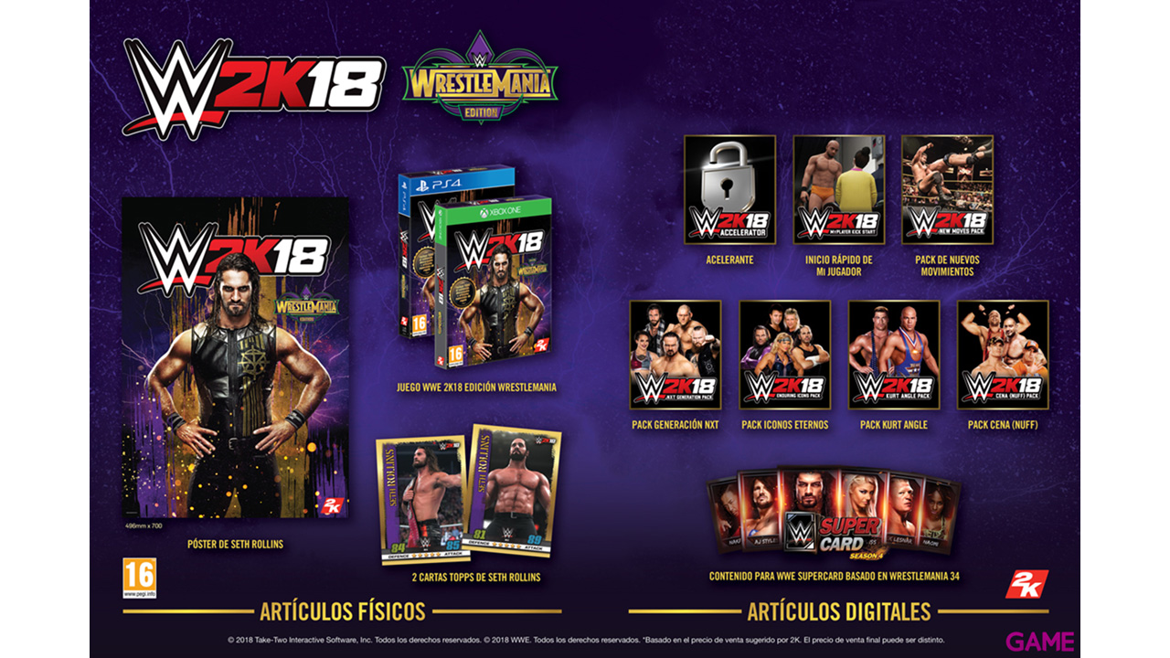 WWE 2K18 Edición Wrestlemania-0