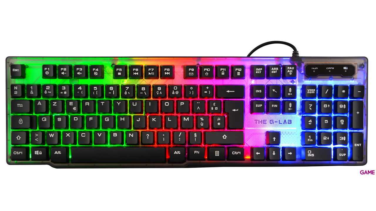 The G-Lab Keyz Neon LED Multicolor - Teclado Gaming-0