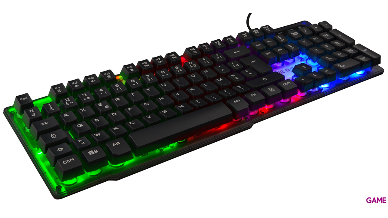 The G-Lab Keyz Neon LED Multicolor - Teclado Gaming-1