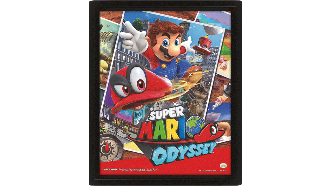 Cuadro 3D Super Mario Odyssey-0