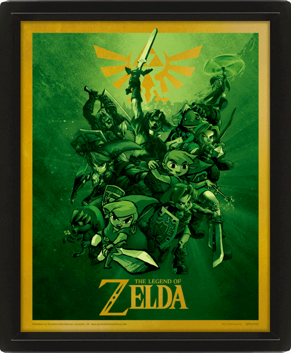 Cuadro 3D The Legend of Zelda: Link-0