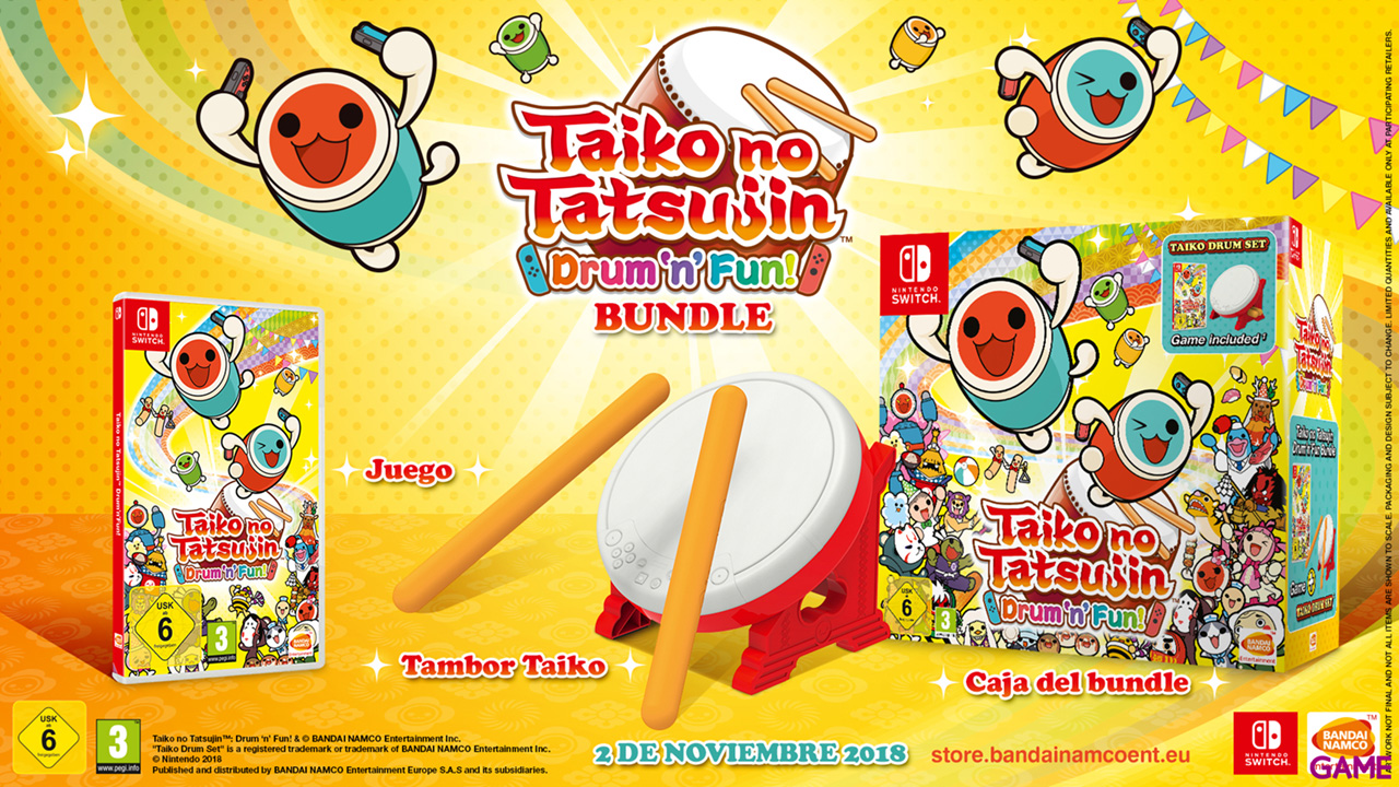 Taiko No Tatsujin: Drun`n Fun Pack Con Tambor-0