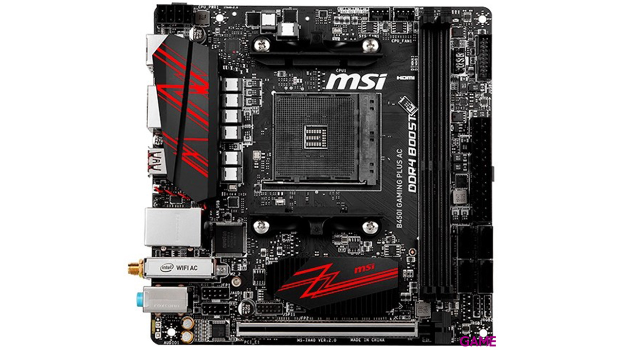 MSI B450I Gaming Plus AC Mini ITX AM4 - Placa Base-1