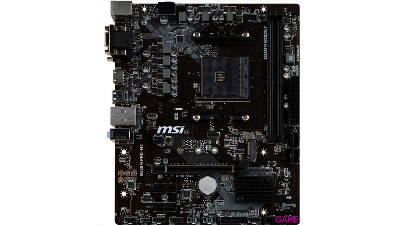 MSI B450M Pro-M2 v2 Micro ATX AM4 - Placa Base-1