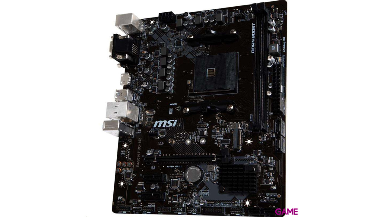 MSI B450M Pro-M2 v2 Micro ATX AM4 - Placa Base-2