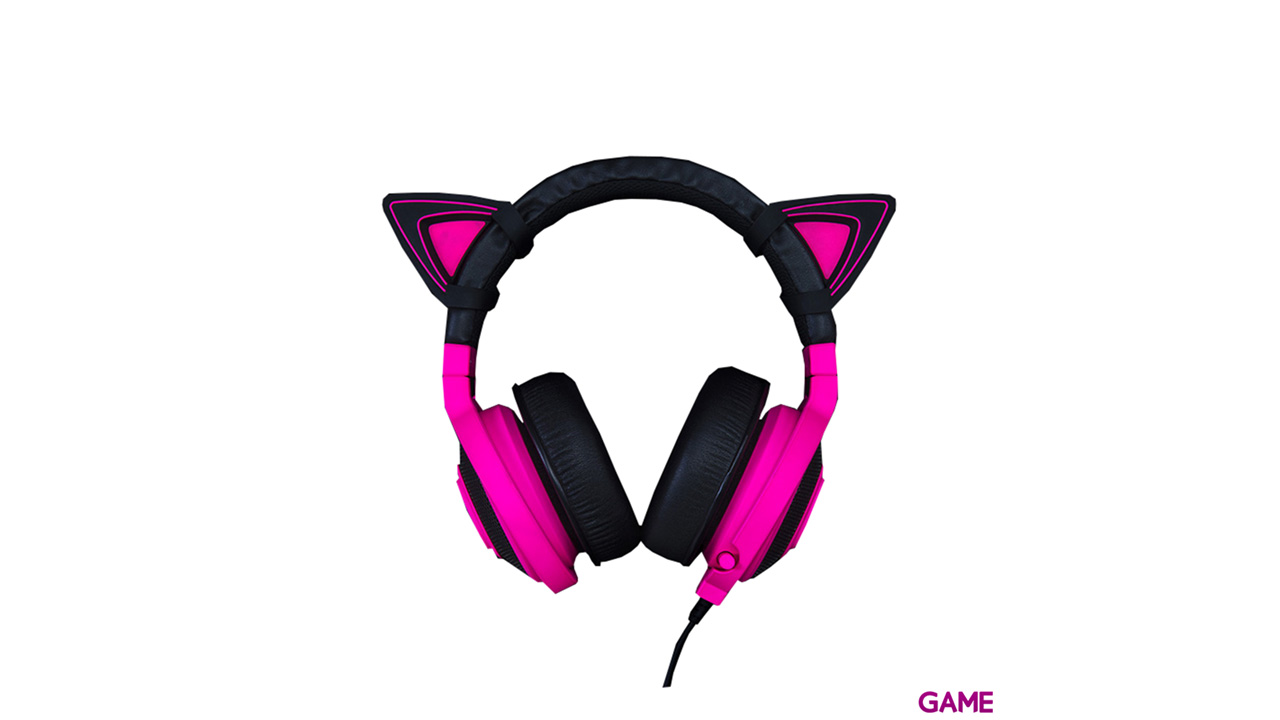 Razer Kitty ears Razer Kraken Rosa Neon - Auriculares Gaming-0