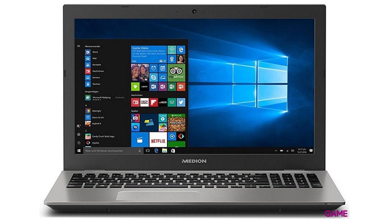 Medion MD61007 I7 8550U-8GB-256GB SSD-MX150 2GB-15´6-W10-0