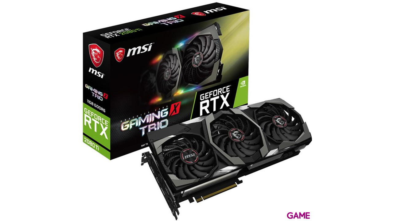 MSI GeForce RTX 2080 Ti Gaming X Trio 11GB GDDR6 - Tarjeta Gráfica Gaming-0