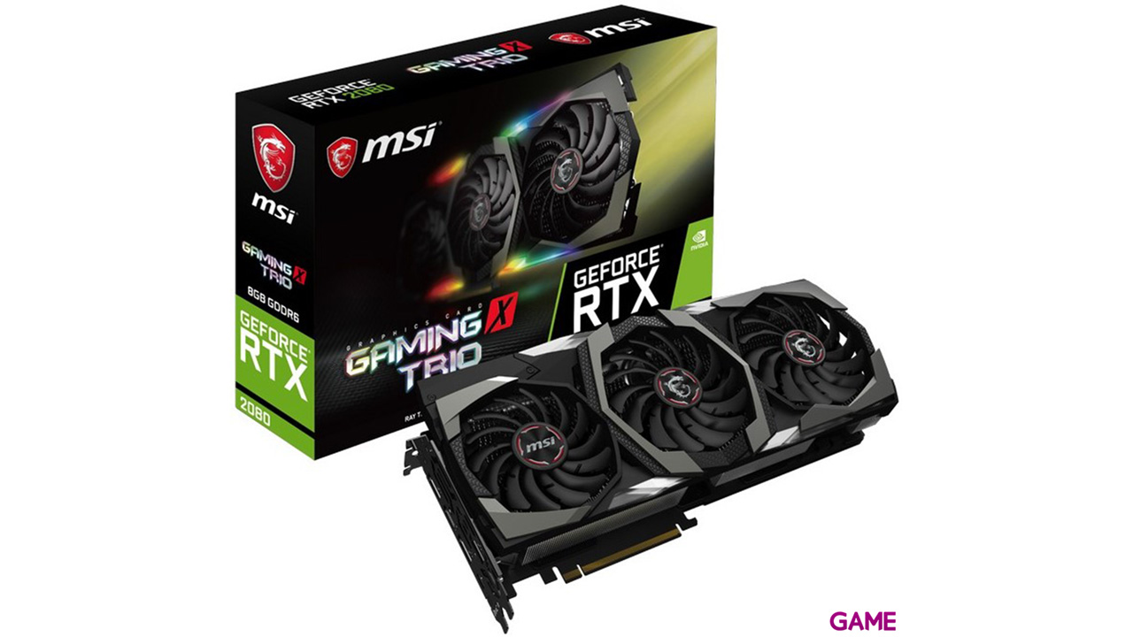 MSI GeForce RTX 2080 Gaming X Trio 8GB GDDR6 - Tarjeta Gráfica Gaming-0