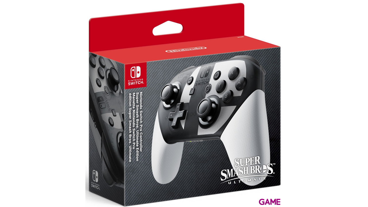 Nintendo Switch Pro-Controller + Cable USB - Edición Smash Bros-1