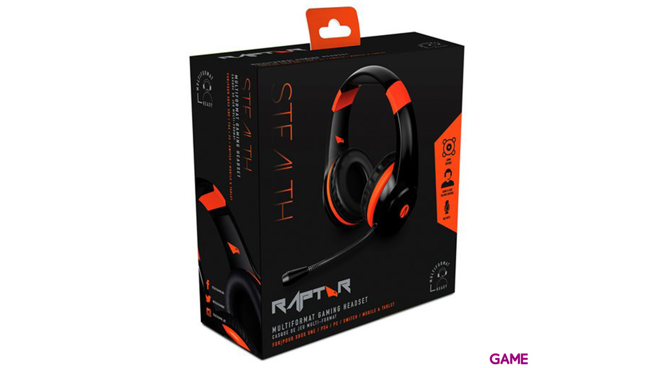 Auriculares Stealth Raptor PS4-XONE-NSW-PC-5