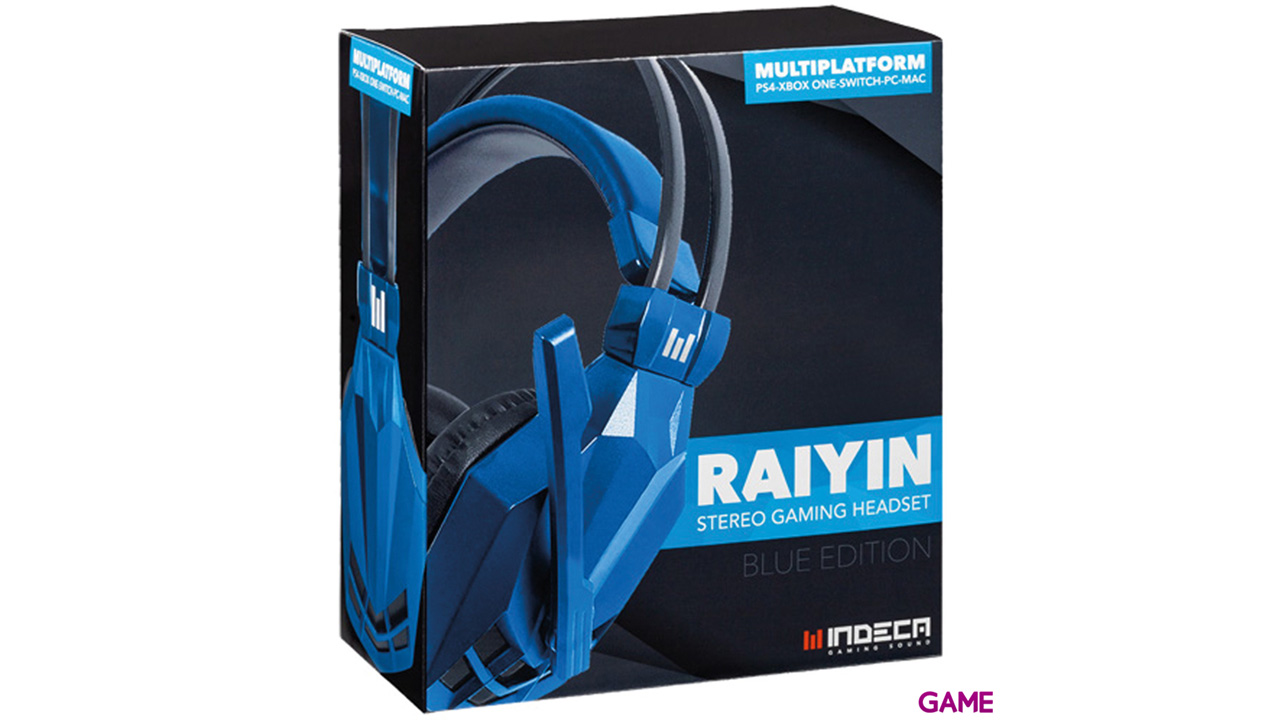 Auriculares Raiyin Azul Indeca Sound PS4-XONE-NSW-PC-2