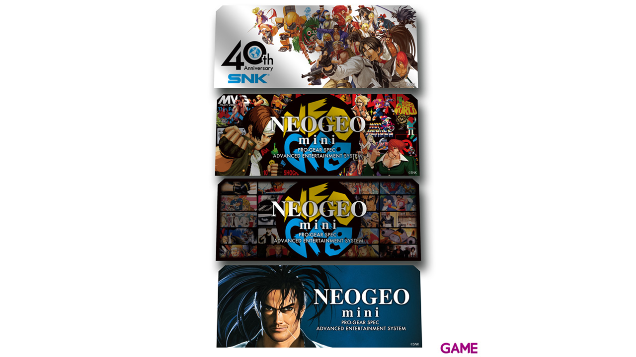 Sobre de 4 Pegatinas SNK Neo Geo Mini-0