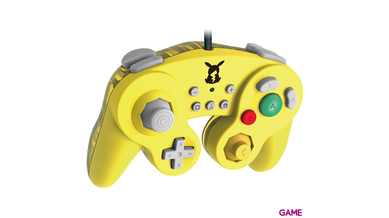 Controller con Cable Hori Pikachu Ed. Super Smash Bros -Licencia oficial--0