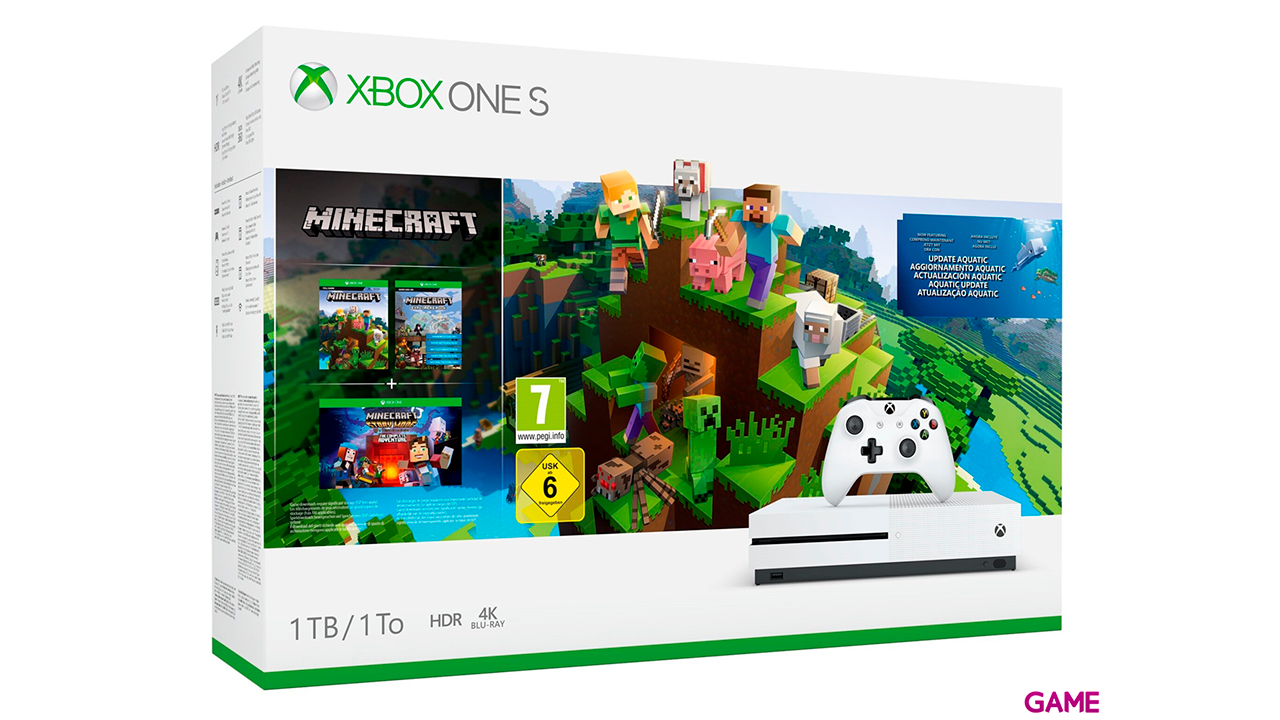 Xbox One S 1TB + Minecraft Creator-4