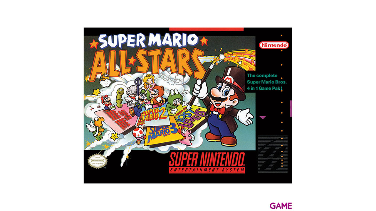 Lienzo Super Nintendo: Super Mario All-Stars-0