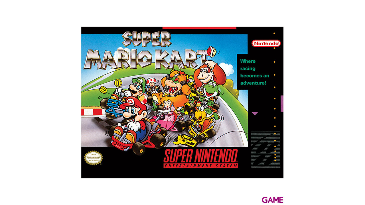 Lienzo Super Nintendo: Super Mario Kart-13