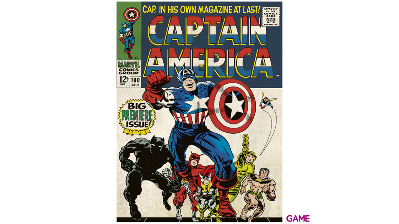 Lienzo Marvel: Capitán América Retro-13