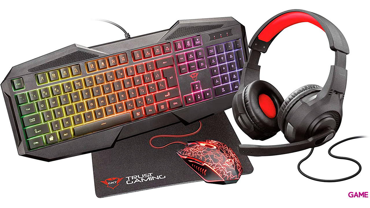 Trust GXT 1180RW Gaming Bundle 4 in 1 LED Multicolor - Pack Gaming-2