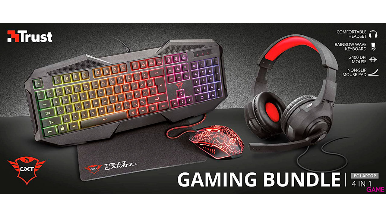 Trust GXT 1180RW Gaming Bundle 4 in 1 LED Multicolor - Pack Gaming-5
